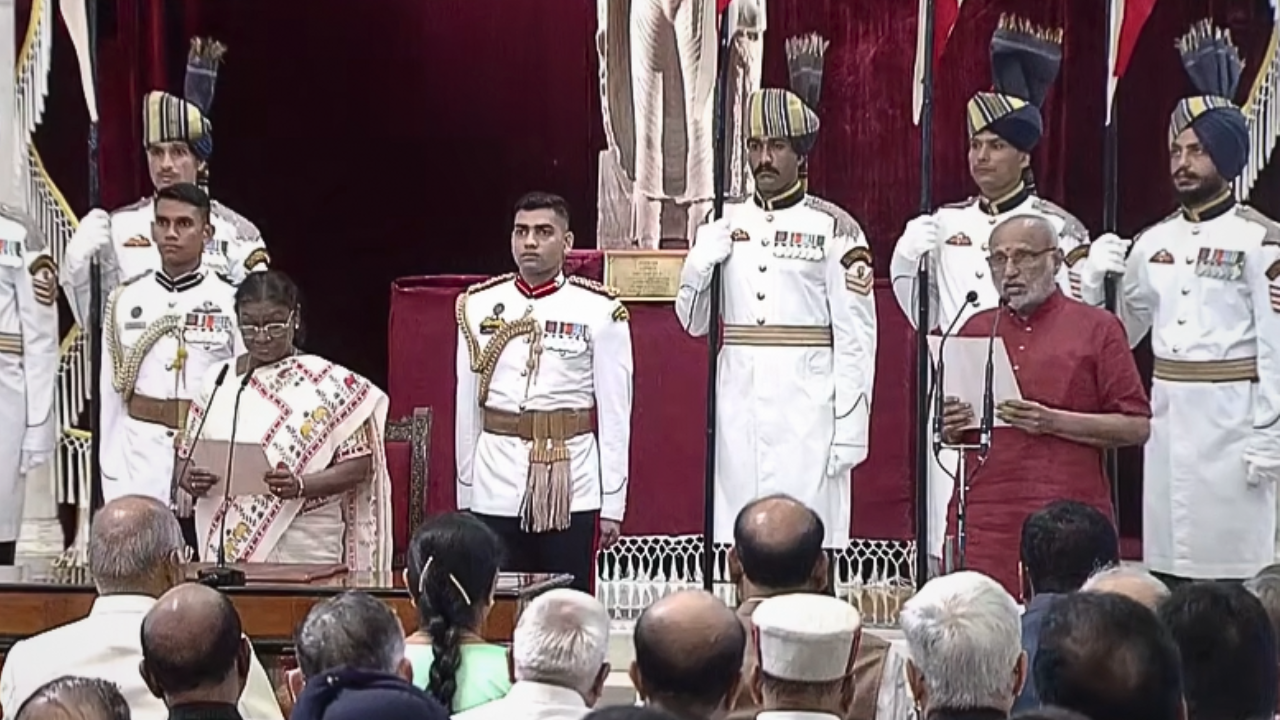 India gets new VP! CP Radhakrishnan takes oath as 15th vice-president; Dhankhar present